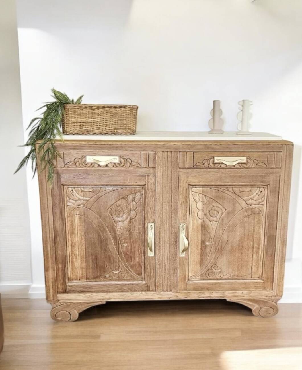 Parisian Art Deco oak sideboard