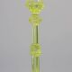 Pair Uranium or annagreen glass candlesticks by Vallerysthal & Portieux