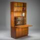 Grande bibliothèque vintage avec bar en teck par Heinrich Riestenpatt, années 1960