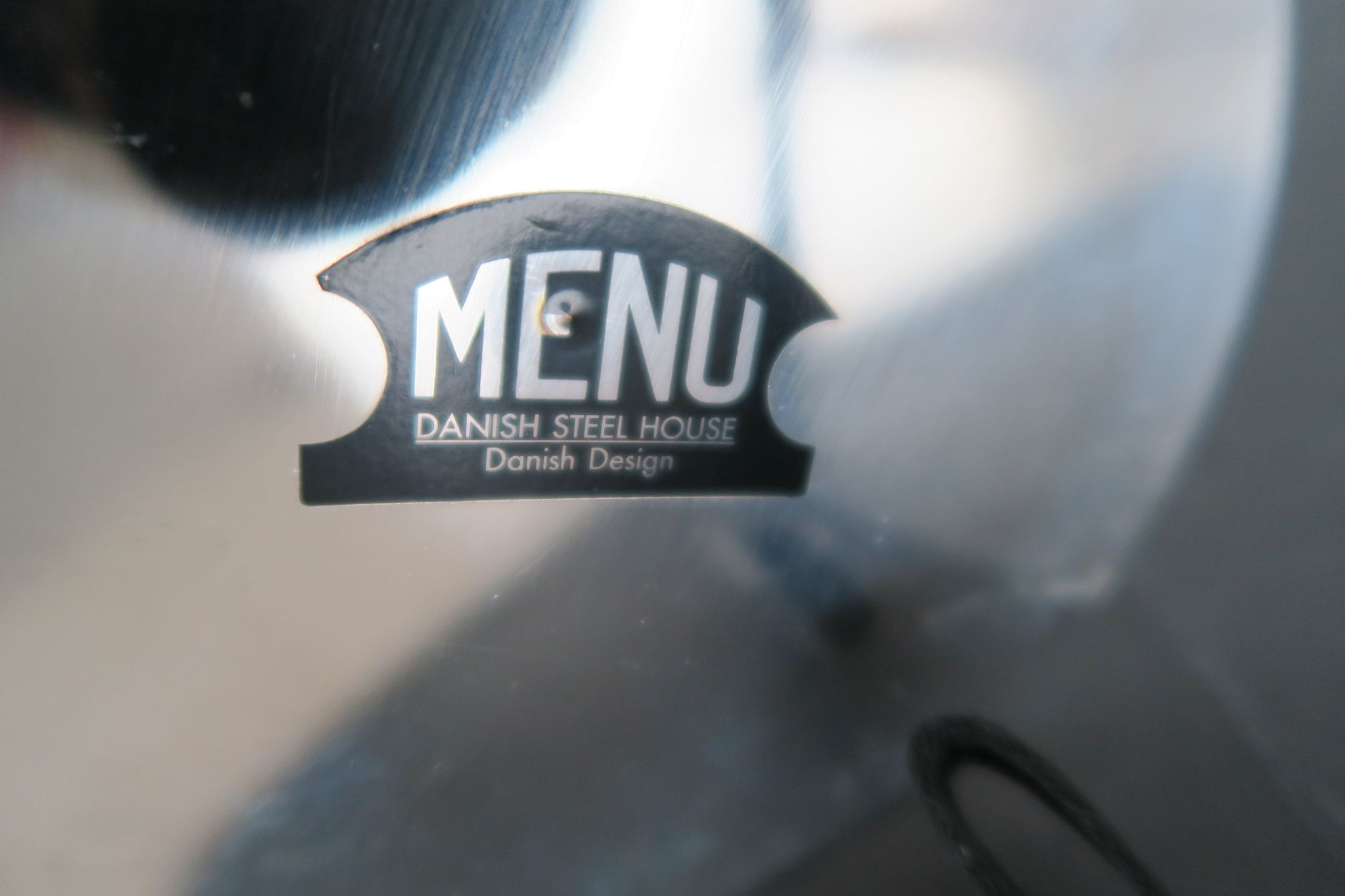 Bougeoir menu inox design 1990