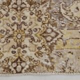 5x9 Vintage Brown Cream Classic Turkish Rug, 165x284Cm