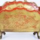 Vintage florentine gold and red plastic magazine holders years 70