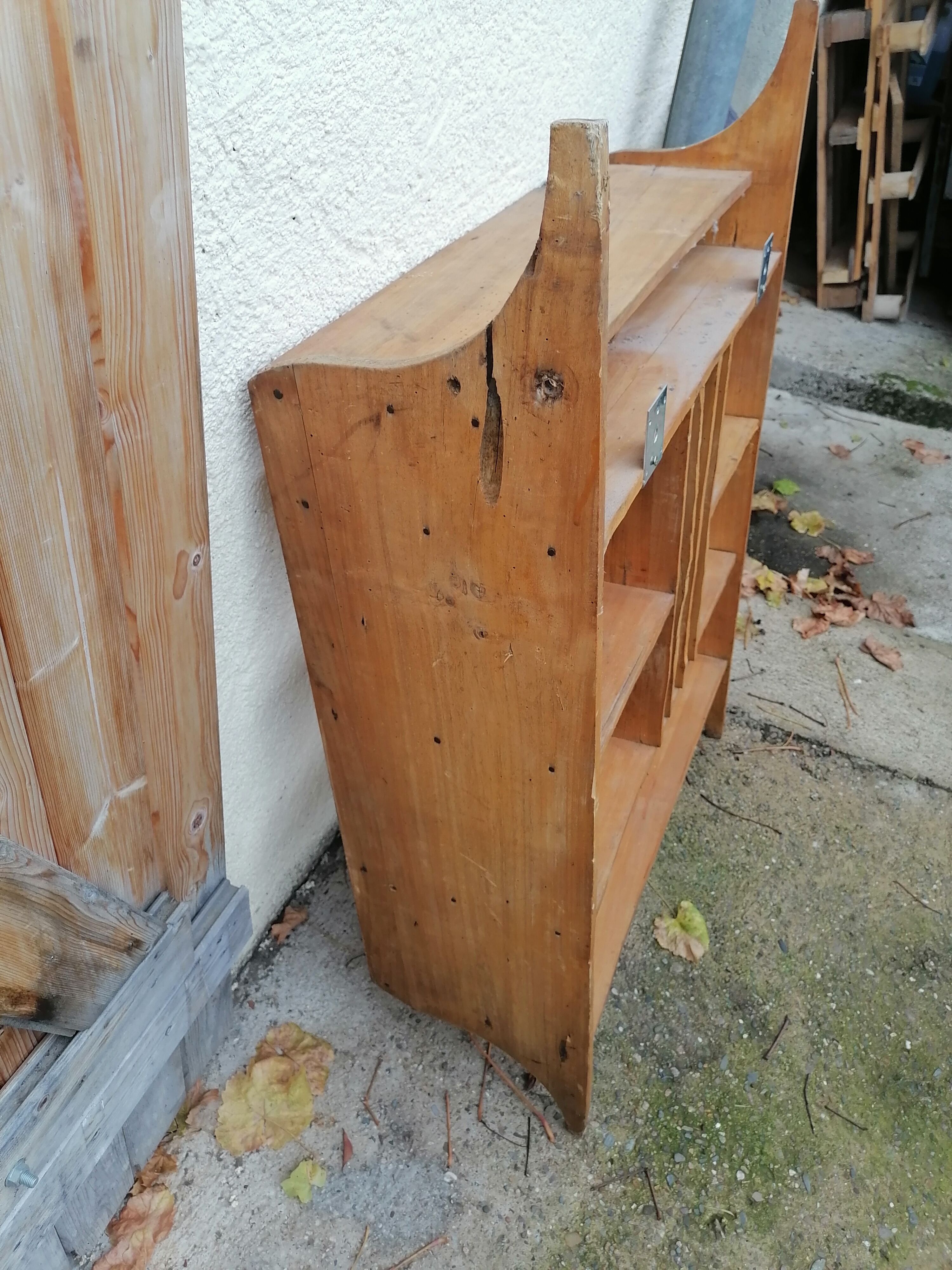 Shelf wood binder sorter hotel 1950 60