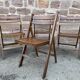 Set  de 4 chaises Pliante terrasse patio  vintage