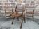 Set  de 4 chaises Pliante terrasse patio  vintage