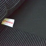 Sofa "Maralunga" by Vico Magistretti edition Cassina velvet bicolor