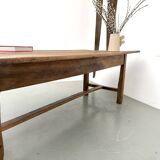French farmhouse table in solid walnut, circa 1920