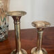 Pair of vintage brass candlesticks