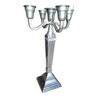 Grand chandelier argenté (83 cm)