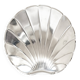 Grand plat en forme de coquillage plaqué argent