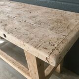 Antique workbench in light wood