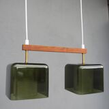 Scandinavian glass pendant lamp Carl Fagerlund for Orrefors