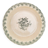 Plat creux en terre de fer gien - louis xv