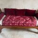 Empire style daybed (19th century) + new mattress (sleeping area 180x73cm), walnut chaise longue