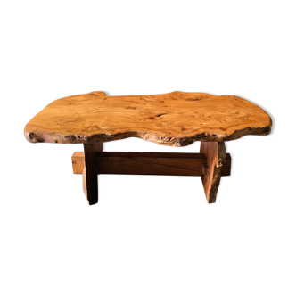 Rectangular wooden coffee table
