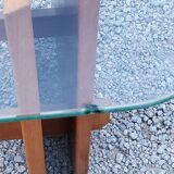 Scandinavian coffee table in teak and glass design Gustav Gaarde
