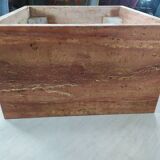 Travertine coffee table red design