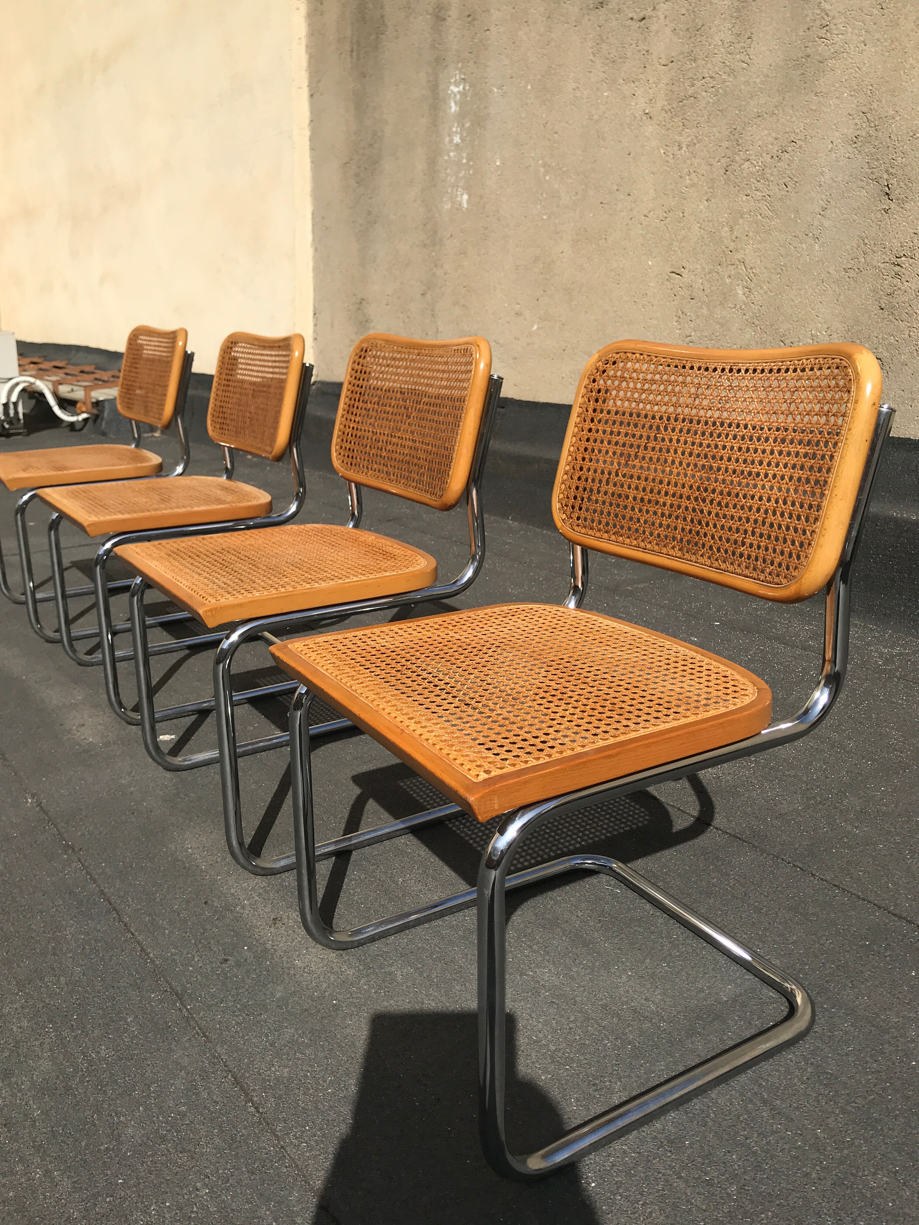 4 Cesca B32 Marcel Breuer Cidue edition