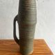 Ash-grey Stoneware Pitcher, Brutalist 1960s Studio Pottery Vase from Oostende Belgium