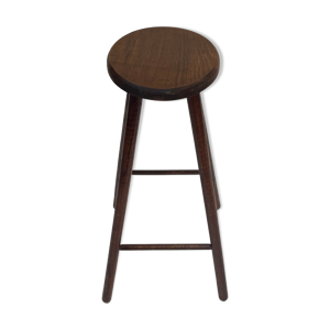 Tabouret de bar vintage, bois,