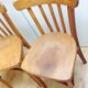Pair of foot bistro chairs with bows / vintage 40-50s