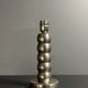 Midcentury nickel plated modernist space age bubbly table lamp, 1970s