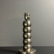 Lampe de table moderne en nickel plaqué de style mid-century, époque spatiale, années 1970.