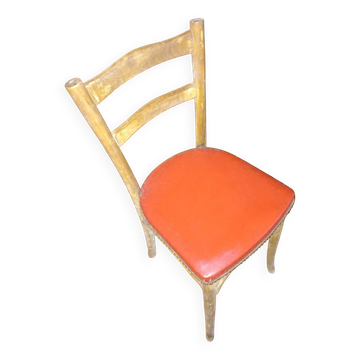 Red bistro chair