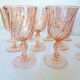 11 Arcoroc Rosaline stemmed glasses in pink glass 2106182