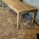 French solid oak farmhouse table 239x89 Raw patinated