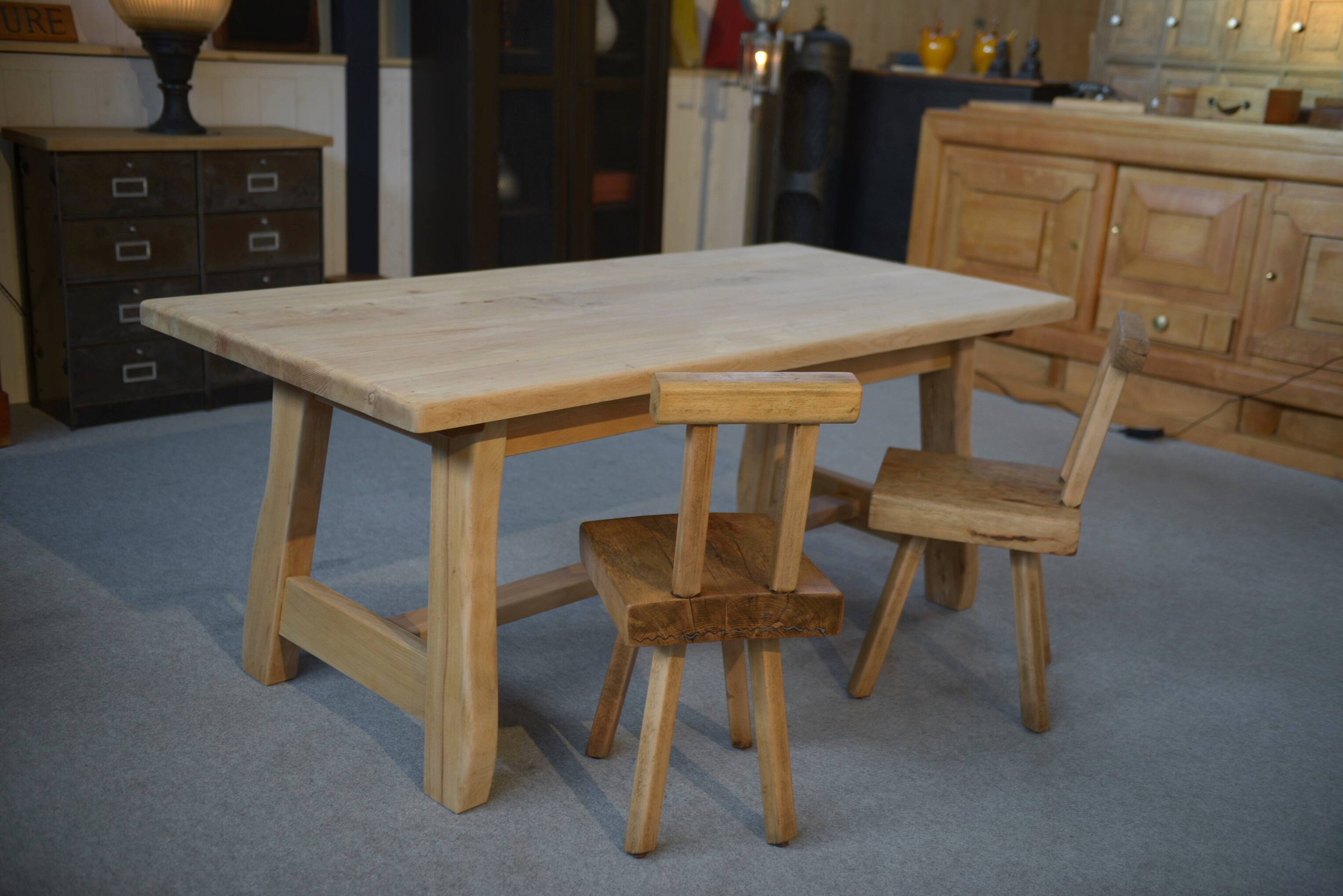 1960's elm dining room table