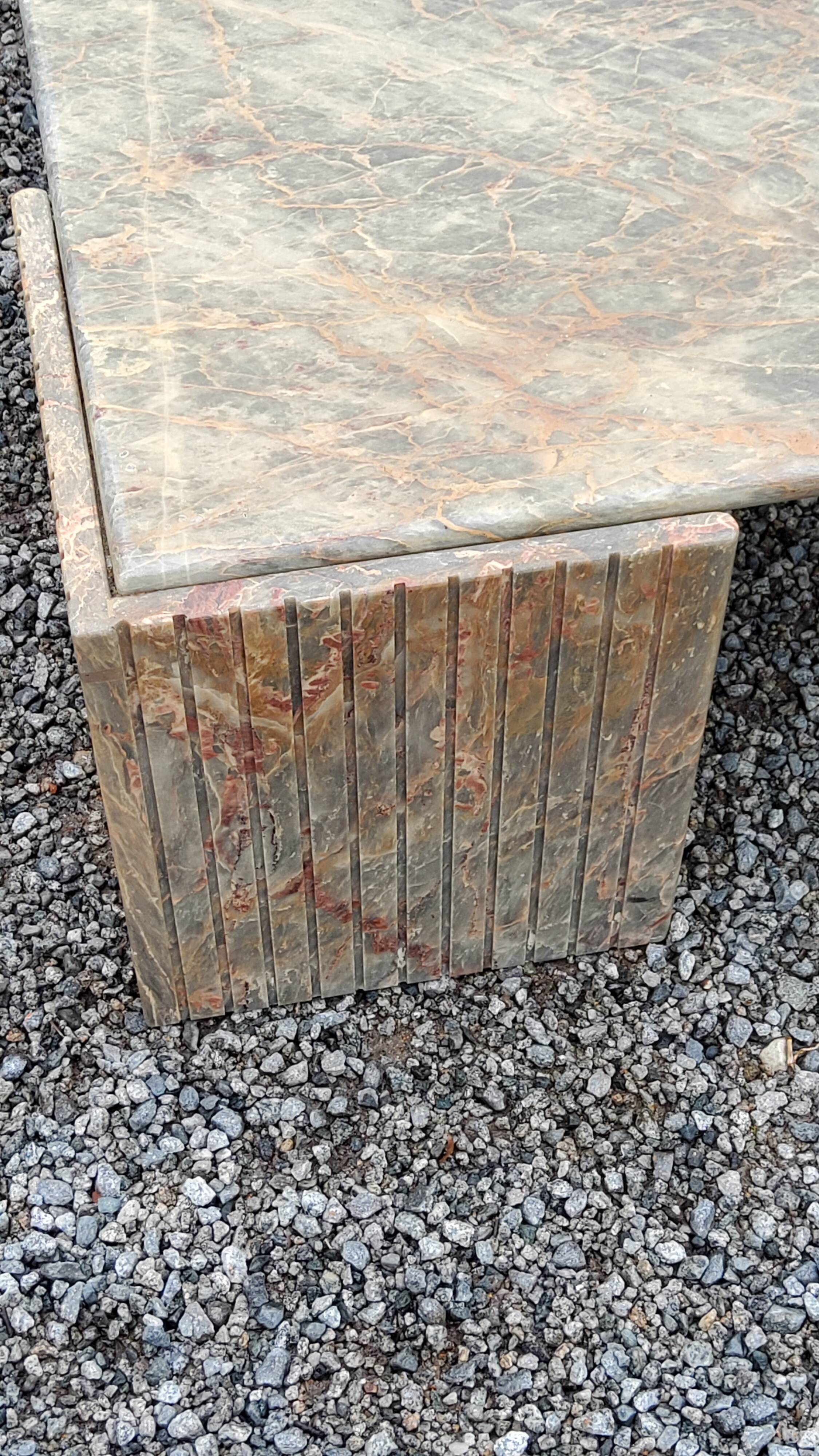 70s designer marble coffee table