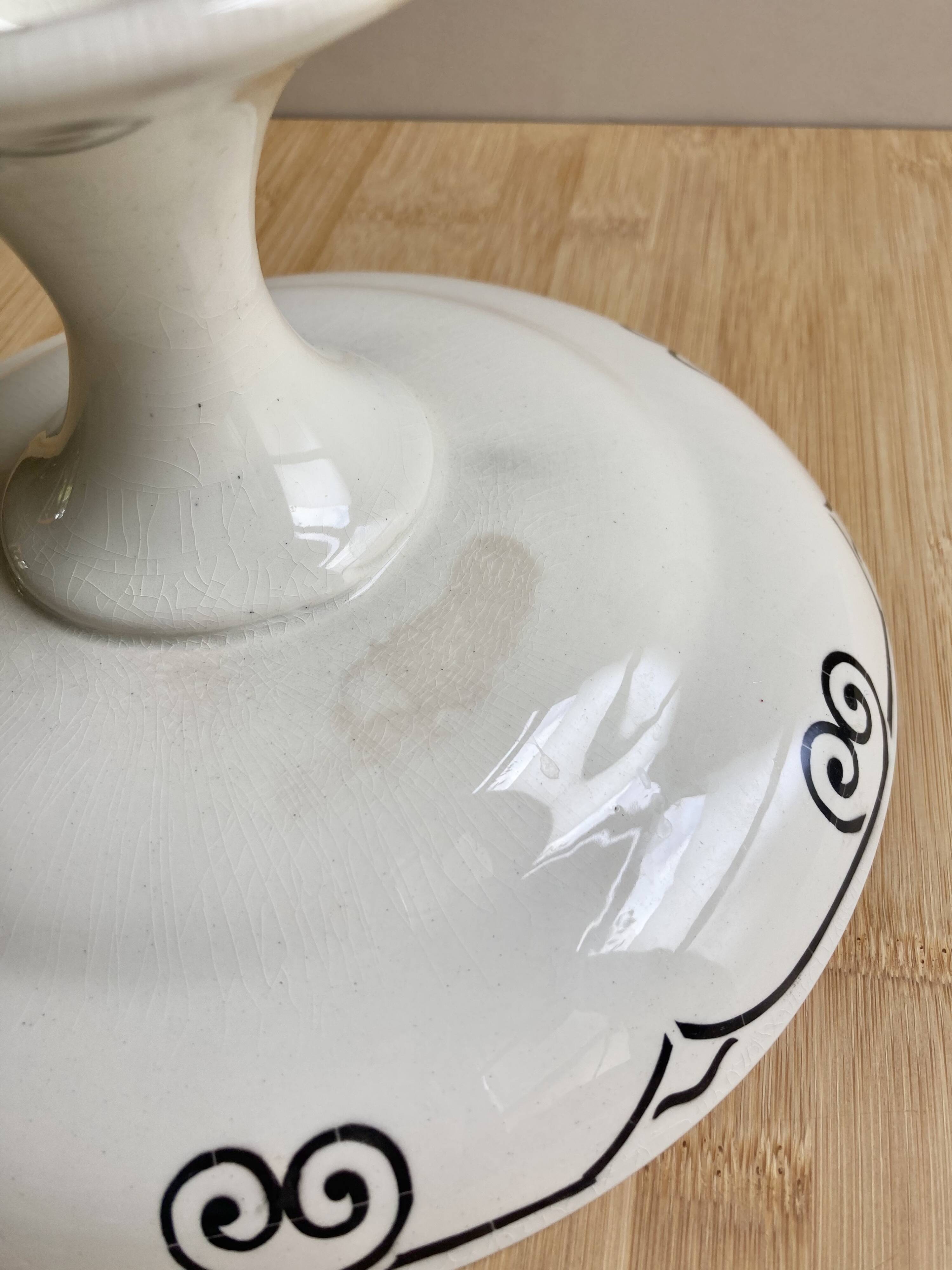 Art Deco Fruit Bowl - Boch Frères Keramis