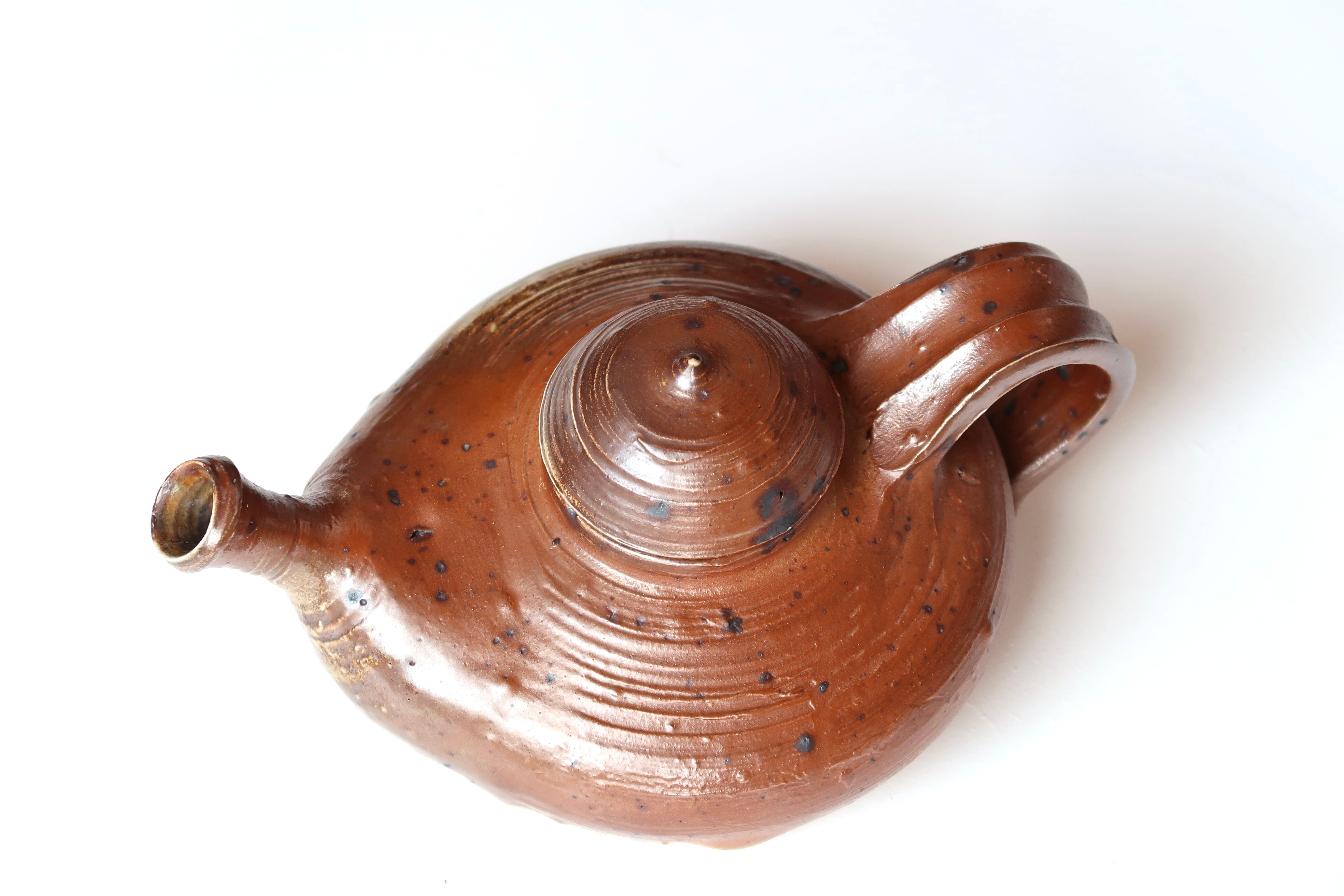 Sandstone teapot by Didier Cossin, 60s