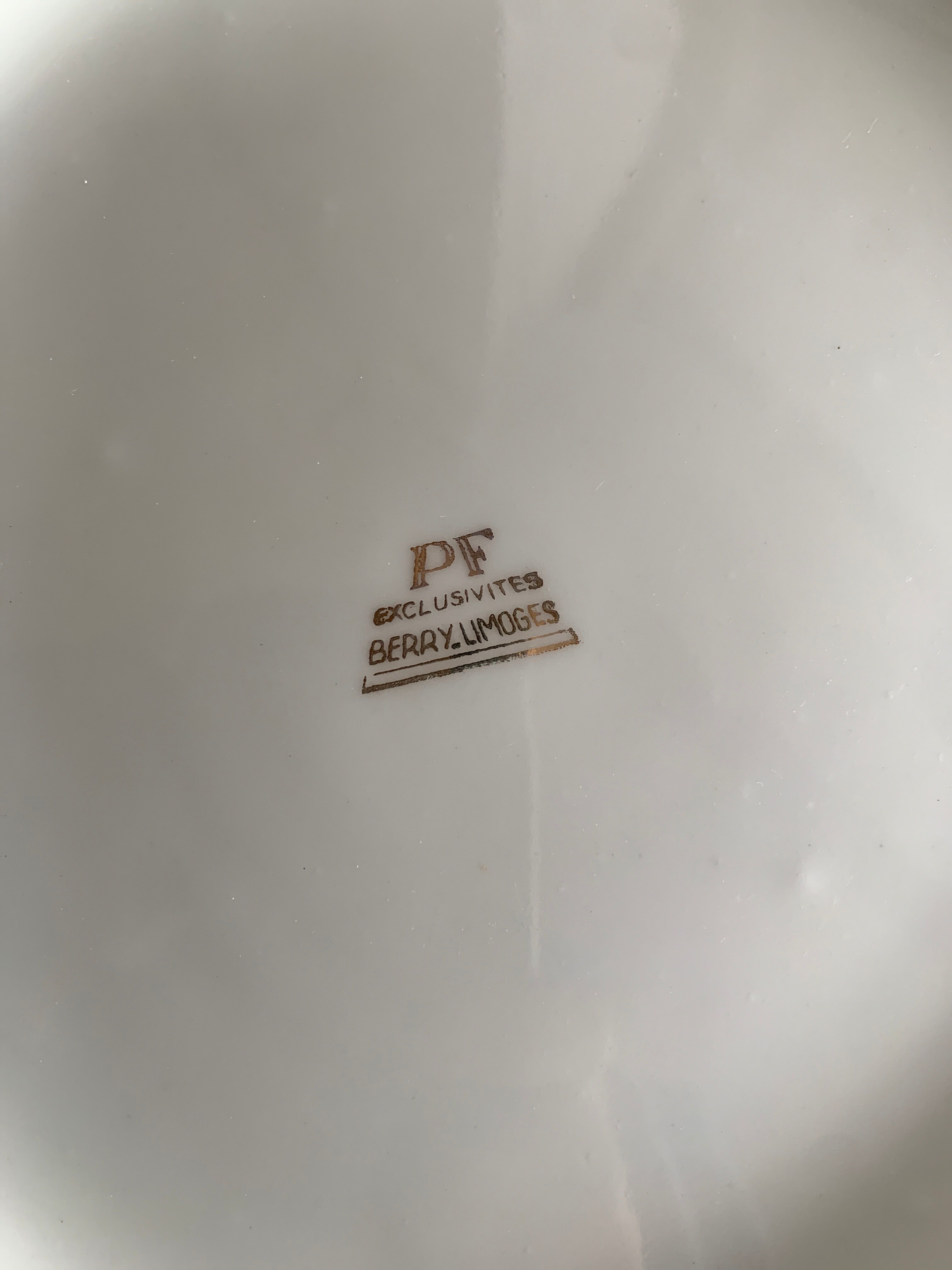 Limoges porcelain cake dish