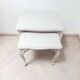 3 tables gigognes en bois peint