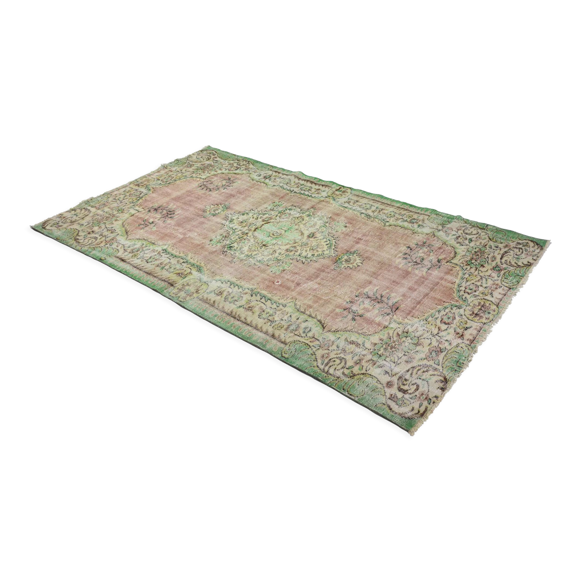 Anatolian handmade vintage rug 286 cm x 175 cm