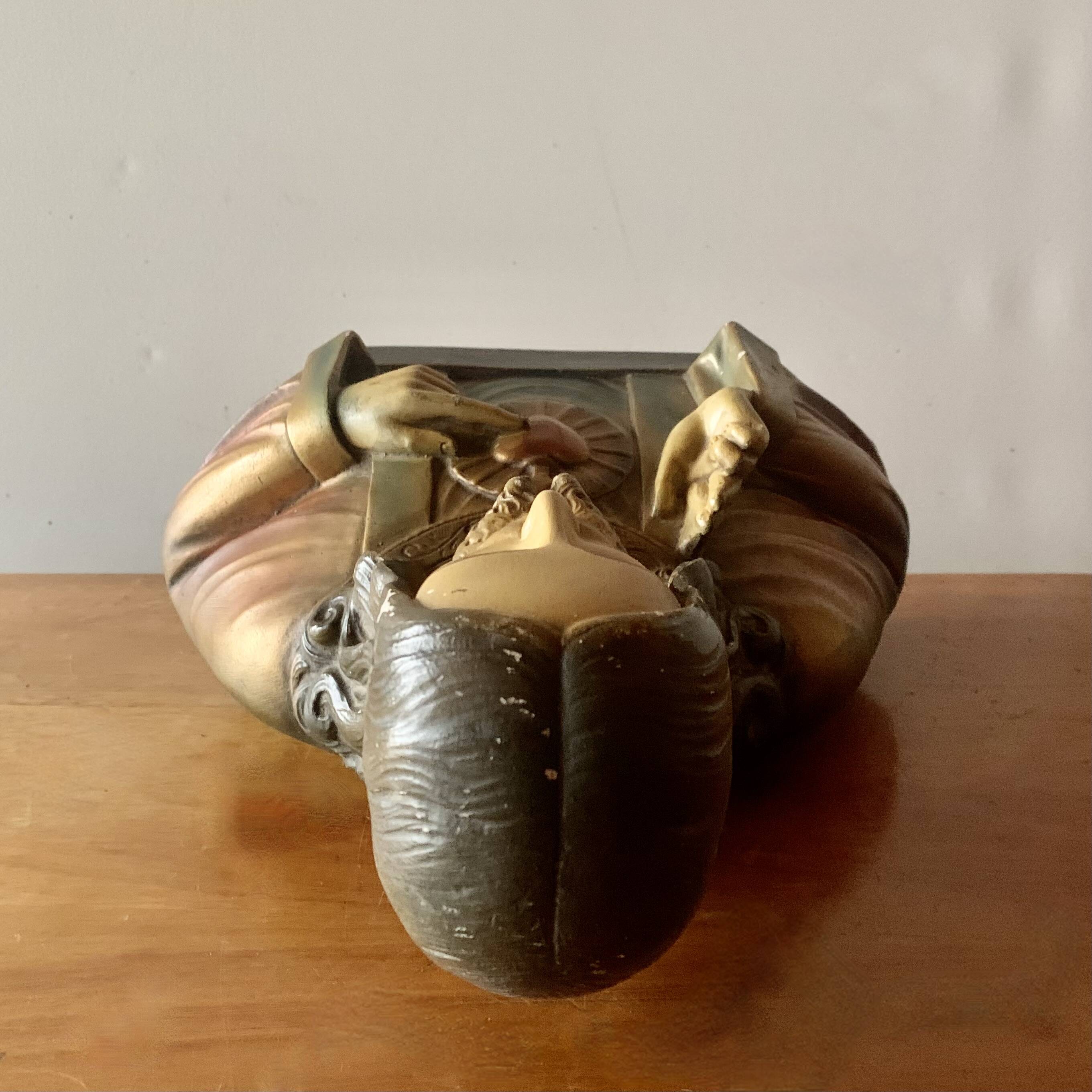Old Sacred Heart of Jesus bust in plaster