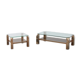 Ensemble de tables basses 23 carats plaqué or par Belgo Chrome 1960