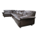 Canapé modulaire vintage marron chocolat Himolla