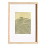 Painting on paper, abstract illustration B315, signed eawy