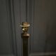 Lampadaire brutaliste en ferronnerie 1970 pied tripode
