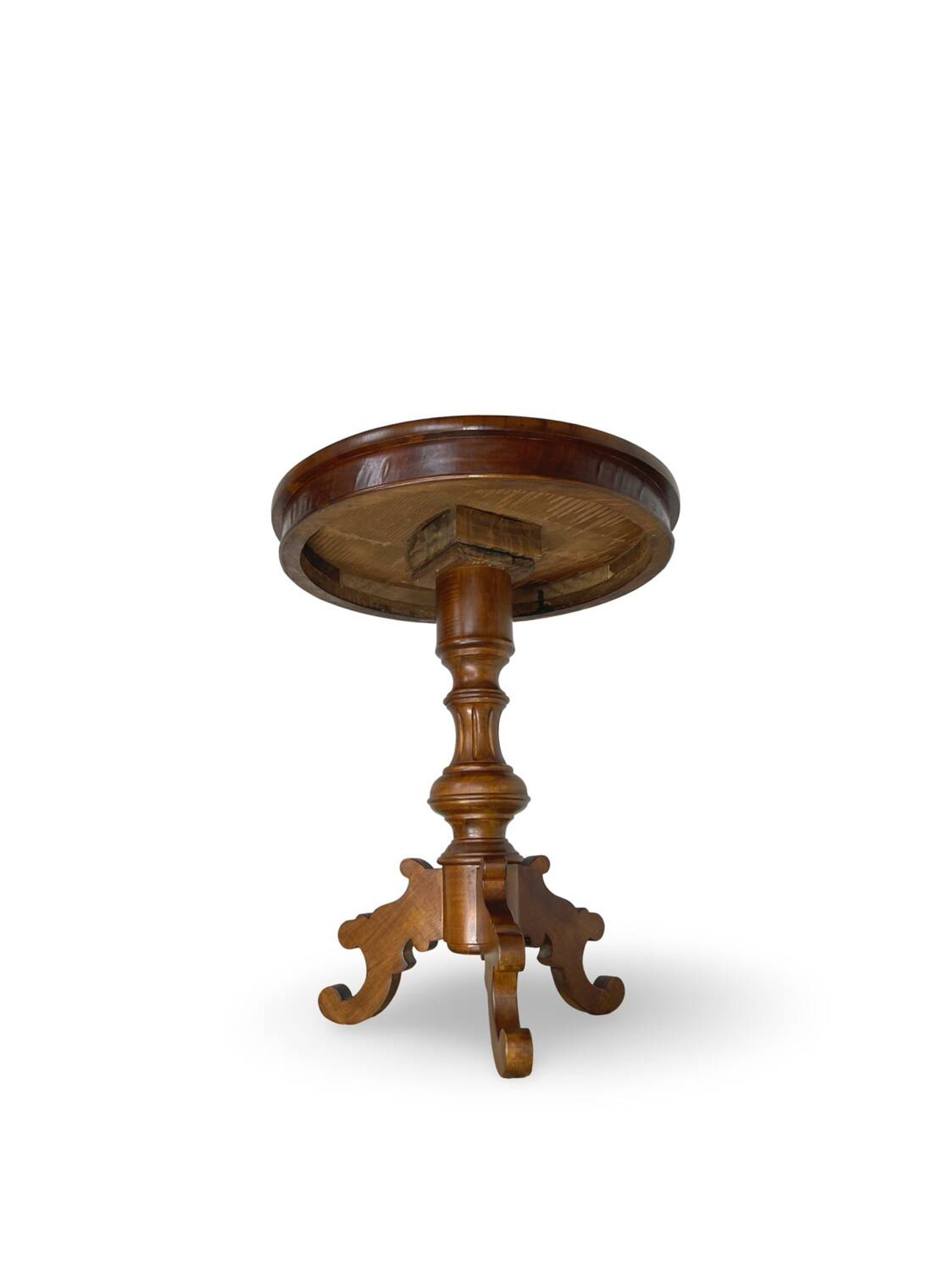 an antique Italian Sorrento occasional table top, from the 19th