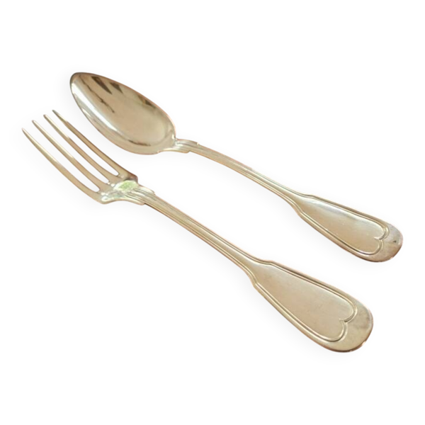 Couverts de table ZD et Cie modèle Chinon en métal argenté