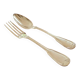 ZD and Co - Chinon model tableware in silver-plated metal