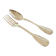 ZD and Co - Chinon model tableware in silver-plated metal