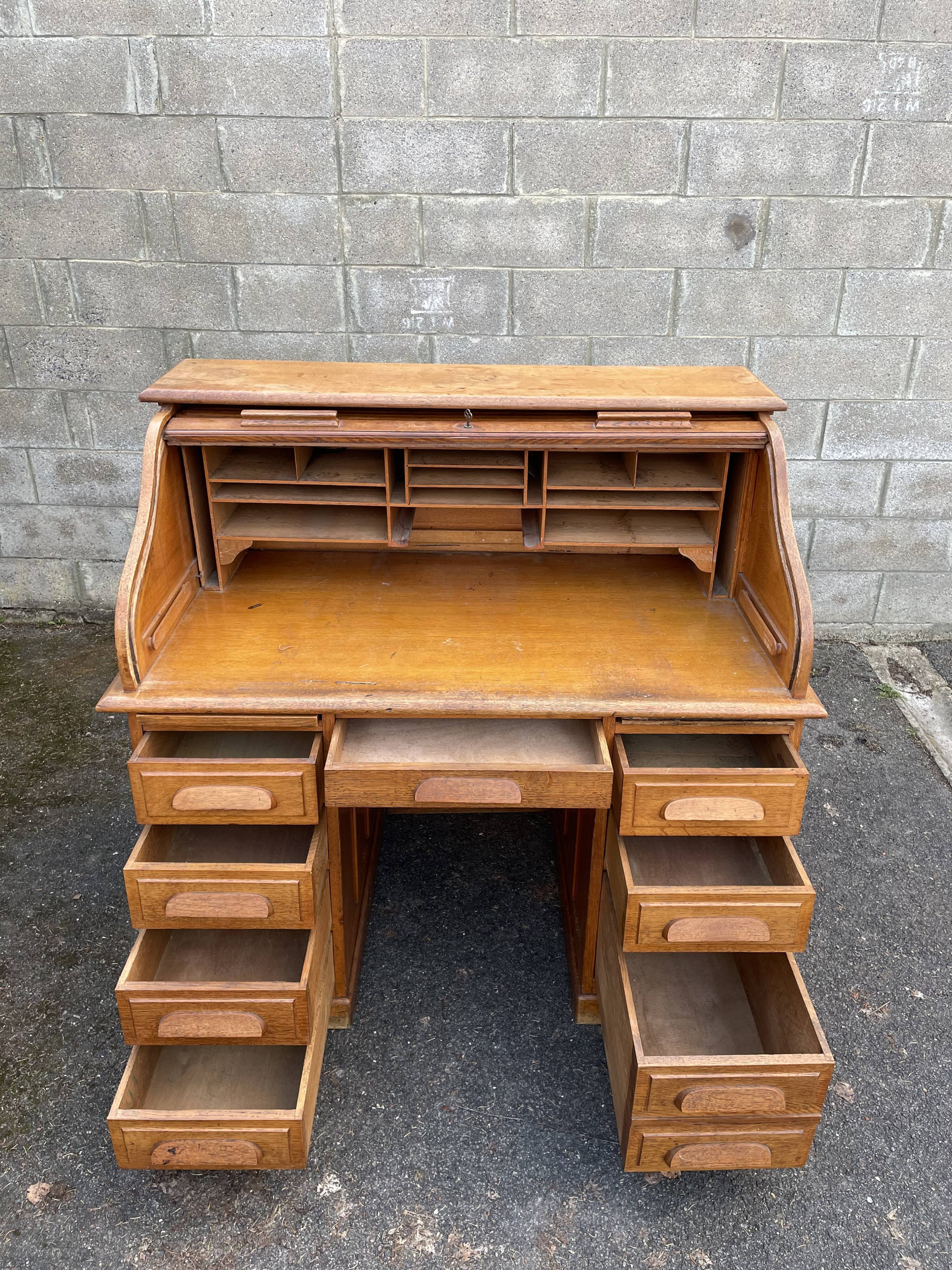 American oak wood office, circa 1930