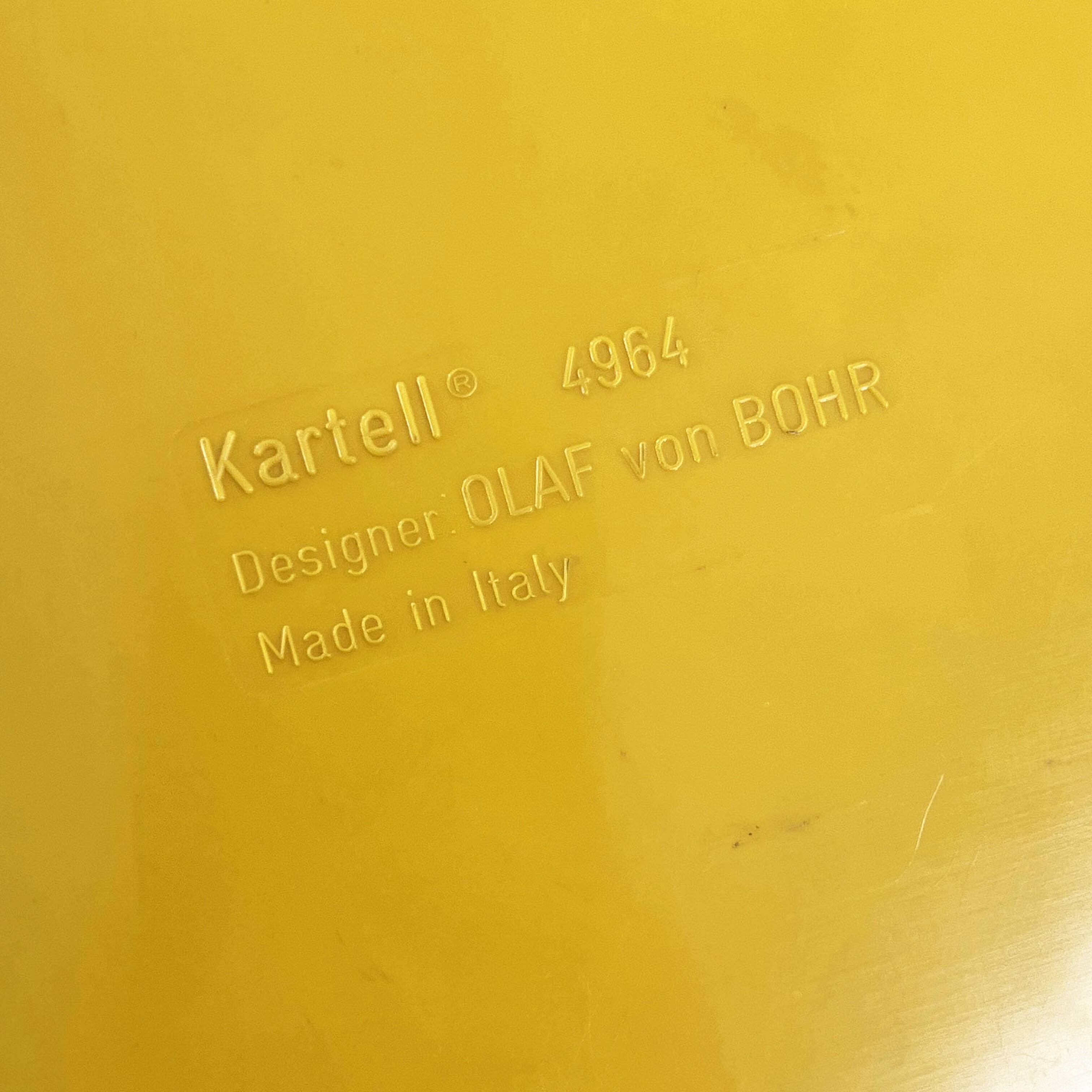 Yellow cabinet model “4964” by Olaf Von Bohr for Kartell, 1970