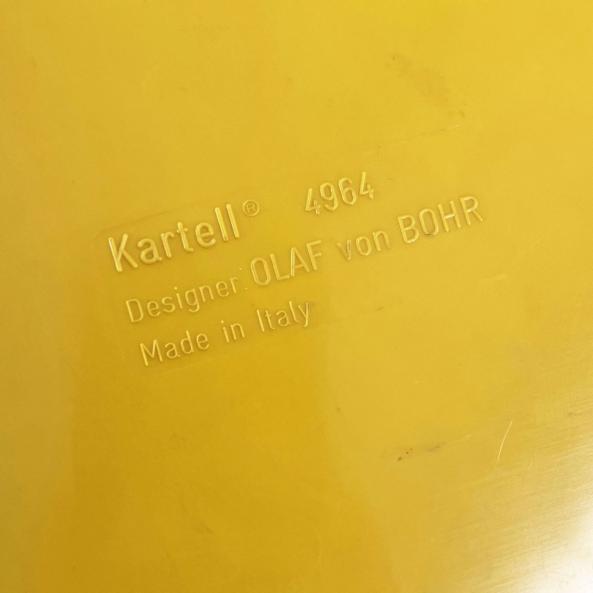 Yellow cabinet model “4964” by Olaf Von Bohr for Kartell, 1970