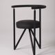 Miss dorn Philippe Starck black chair, 1980s